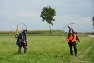 Paragliding na letišti