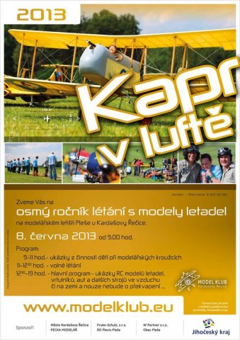 Kapr v luftě 2013 - registrace a přehled přihlášených